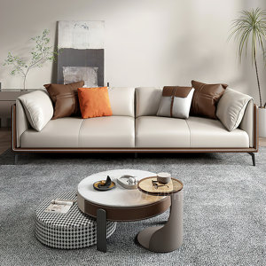 Latitude Run Euphemios 3 Piece Vegan Leather Living Room Set Wayfair